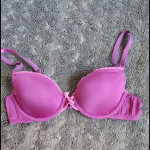 VS Lined Demi Unpadded Magenta Bra 34A - 2/$40
